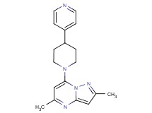 2,5-dimethyl-7-(4-pyridin-4-ylpiperidin-1-yl)pyrazolo[1,5-a]pyrimidine