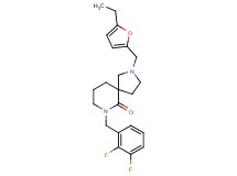 7-(2,3-difluorobenzyl)-2-[(5-ethyl-2-furyl)methyl]-2,7-diazaspiro[4.5]decan-6-one