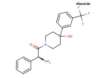 1-[(2S)-2-amino-2-phenylacetyl]-4-[3-(trifluoromethyl)phenyl]-4-piperidinol hydrochloride