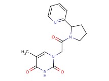 5-methyl-1-{2-oxo-2-[2-(2-pyridinyl)-1-pyrrolidinyl]ethyl}-2,4(1H,3H)-pyrimidinedione
