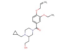 2-[4-[4-(allyloxy)-3-ethoxybenzoyl]-1-(cyclopropylmethyl)piperazin-2-yl]ethanol