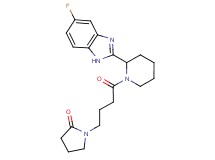 1-{4-[2-(5-fluoro-1H-benzimidazol-2-yl)-1-piperidinyl]-4-oxobutyl}-2-pyrrolidinone