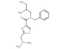 N-benzyl-2-[(dimethylamino)methyl]-N-(3-hydroxy-2-methylpropyl)-1,3-thiazole-4-carboxamide