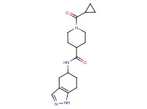 1-(cyclopropylcarbonyl)-N-(4,5,6,7-tetrahydro-1H-indazol-5-yl)-4-piperidinecarboxamide