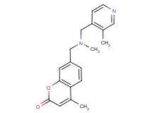 4-methyl-7-({methyl[(3-methylpyridin-4-yl)methyl]amino}methyl)-2H-chromen-2-one