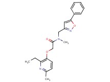 2-[(2-ethyl-6-methylpyridin-3-yl)oxy]-N-methyl-N-[(5-phenylisoxazol-3-yl)methyl]acetamide