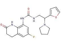 N-(6-fluoro-2-oxo-1,2,3,4-tetrahydroquinolin-8-yl)-N'-[2-(2-furyl)-2-pyrrolidin-1-ylethyl]urea
