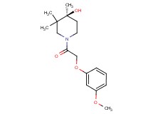 (4S)-1-[(3-methoxyphenoxy)acetyl]-3,3,4-trimethyl-4-piperidinol