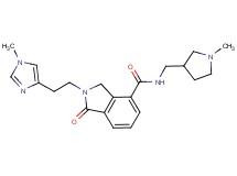 2-[2-(1-methyl-1H-imidazol-4-yl)ethyl]-N-[(1-methylpyrrolidin-3-yl)methyl]-1-oxoisoindoline-4-carboxamide