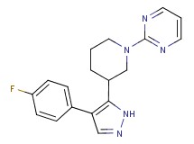 2-{3-[4-(4-fluorophenyl)-1H-pyrazol-5-yl]piperidin-1-yl}pyrimidine