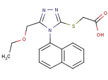 {[5-(ethoxymethyl)-4-(1-naphthyl)-4H-1,2,4-triazol-3-yl]thio}acetic acid