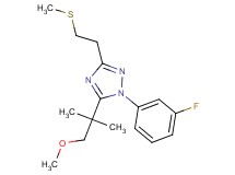 1-(3-fluorophenyl)-5-(2-methoxy-1,1-dimethylethyl)-3-[2-(methylthio)ethyl]-1H-1,2,4-triazole