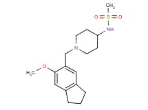 N-{1-[(6-methoxy-2,3-dihydro-1H-inden-5-yl)methyl]-4-piperidinyl}methanesulfonamide