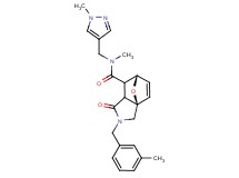 (3aR*,6S*)-N-methyl-2-(3-methylbenzyl)-N-[(1-methyl-1H-pyrazol-4-yl)methyl]-1-oxo-1,2,3,6,7,7a-hexahydro-3a,6-epoxyisoindole-7-carboxamide