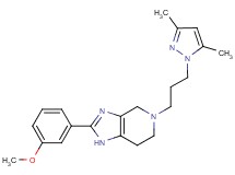 5-[3-(3,5-dimethyl-1H-pyrazol-1-yl)propyl]-2-(3-methoxyphenyl)-4,5,6,7-tetrahydro-1H-imidazo[4,5-c]pyridine