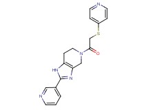 2-pyridin-3-yl-5-[(pyridin-4-ylthio)acetyl]-4,5,6,7-tetrahydro-1H-imidazo[4,5-c]pyridine