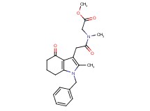 methyl N-[(1-benzyl-2-methyl-4-oxo-4,5,6,7-tetrahydro-1H-indol-3-yl)acetyl]-N-methylglycinate