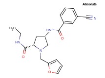 (4S)-4-[(3-cyanobenzoyl)amino]-N-ethyl-1-(2-furylmethyl)-L-prolinamide