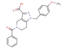 5-benzoyl-1-(4-methoxybenzyl)-4,5,6,7-tetrahydro-1H-pyrazolo[4,3-c]pyridine-3-carboxylic acid