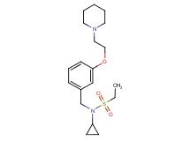 N-cyclopropyl-N-{3-[2-(1-piperidinyl)ethoxy]benzyl}ethanesulfonamide