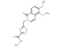5-[(5,6-dimethoxy-1-oxoisoquinolin-2(1H)-yl)methyl]-N-methyl-1,2,4-oxadiazole-3-carboxamide