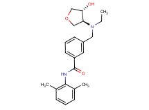 N-(2,6-dimethylphenyl)-3-({ethyl[(3S*,4R*)-4-hydroxytetrahydrofuran-3-yl]amino}methyl)benzamide