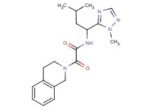 2-(3,4-dihydroisoquinolin-2(1H)-yl)-N-[3-methyl-1-(1-methyl-1H-1,2,4-triazol-5-yl)butyl]-2-oxoacetamide