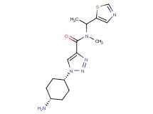 1-(cis-4-aminocyclohexyl)-N-methyl-N-[1-(1,3-thiazol-5-yl)ethyl]-1H-1,2,3-triazole-4-carboxamide