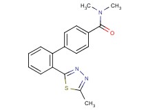 N,N-dimethyl-2'-(5-methyl-1,3,4-thiadiazol-2-yl)biphenyl-4-carboxamide