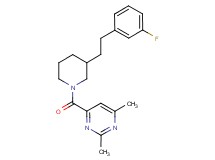 4-({3-[2-(3-fluorophenyl)ethyl]-1-piperidinyl}carbonyl)-2,6-dimethylpyrimidine
