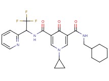 N-(cyclohexylmethyl)-1-cyclopropyl-4-oxo-N'-[2,2,2-trifluoro-1-(2-pyridinyl)ethyl]-1,4-dihydro-3,5-pyridinedicarboxamide