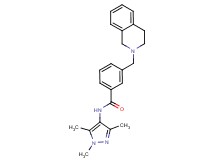 3-(3,4-dihydroisoquinolin-2(1H)-ylmethyl)-N-(1,3,5-trimethyl-1H-pyrazol-4-yl)benzamide