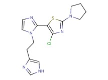4-chloro-5-{1-[2-(1H-imidazol-4-yl)ethyl]-1H-imidazol-2-yl}-2-pyrrolidin-1-yl-1,3-thiazole