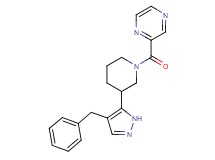 2-{[3-(4-benzyl-1H-pyrazol-5-yl)piperidin-1-yl]carbonyl}pyrazine