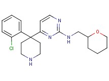 4-[4-(2-chlorophenyl)-4-piperidinyl]-N-(tetrahydro-2H-pyran-2-ylmethyl)-2-pyrimidinamine dihydrochloride
