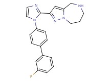 2-[1-(3'-fluoro-4-biphenylyl)-1H-imidazol-2-yl]-5,6,7,8-tetrahydro-4H-pyrazolo[1,5-a][1,4]diazepine hydrochloride