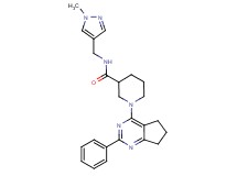 N-[(1-methyl-1H-pyrazol-4-yl)methyl]-1-(2-phenyl-6,7-dihydro-5H-cyclopenta[d]pyrimidin-4-yl)-3-piperidinecarboxamide