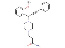 3-{4-[1-(2-methoxyphenyl)-3-phenylprop-2-yn-1-yl]piperazin-1-yl}propanamide