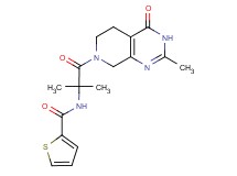 N-[1,1-dimethyl-2-(2-methyl-4-oxo-4,5,6,8-tetrahydropyrido[3,4-d]pyrimidin-7(3H)-yl)-2-oxoethyl]thiophene-2-carboxamide