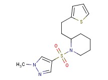 1-[(1-methyl-1H-pyrazol-4-yl)sulfonyl]-2-[2-(2-thienyl)ethyl]piperidine
