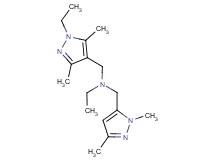 N-[(1,3-dimethyl-1H-pyrazol-5-yl)methyl]-N-[(1-ethyl-3,5-dimethyl-1H-pyrazol-4-yl)methyl]ethanamine