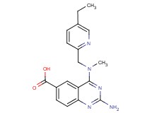2-amino-4-[[(5-ethylpyridin-2-yl)methyl](methyl)amino]quinazoline-6-carboxylic acid