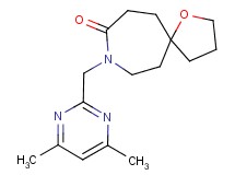 8-[(4,6-dimethyl-2-pyrimidinyl)methyl]-1-oxa-8-azaspiro[4.6]undecan-9-one