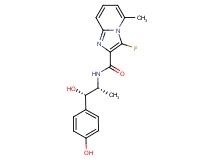 3-fluoro-N-[(1R*,2S*)-2-hydroxy-2-(4-hydroxyphenyl)-1-methylethyl]-5-methylimidazo[1,2-a]pyridine-2-carboxamide