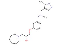 1-azepan-1-yl-3-[3-({methyl[(3-methyl-1H-pyrazol-4-yl)methyl]amino}methyl)phenoxy]propan-2-ol