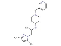 N-[2-(3,5-dimethyl-1H-pyrazol-1-yl)-1-methylethyl]-1-(pyridin-3-ylmethyl)piperidin-4-amine
