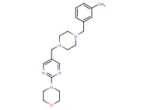 4-(5-{[4-(3-methylbenzyl)-1-piperazinyl]methyl}-2-pyrimidinyl)morpholine