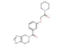 5-[3-(2-oxo-2-piperidin-1-ylethoxy)benzoyl]-4,5,6,7-tetrahydro-1H-imidazo[4,5-c]pyridine