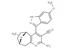 (5R*,8S*)-2-amino-4-(6-methoxy-1H-indazol-3-yl)-10-methyl-6,7,8,9-tetrahydro-5H-5,8-epiminocyclohepta[b]pyridine-3-carbonitrile
