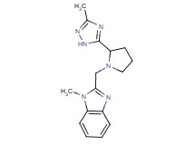 1-methyl-2-{[2-(3-methyl-1H-1,2,4-triazol-5-yl)pyrrolidin-1-yl]methyl}-1H-benzimidazole